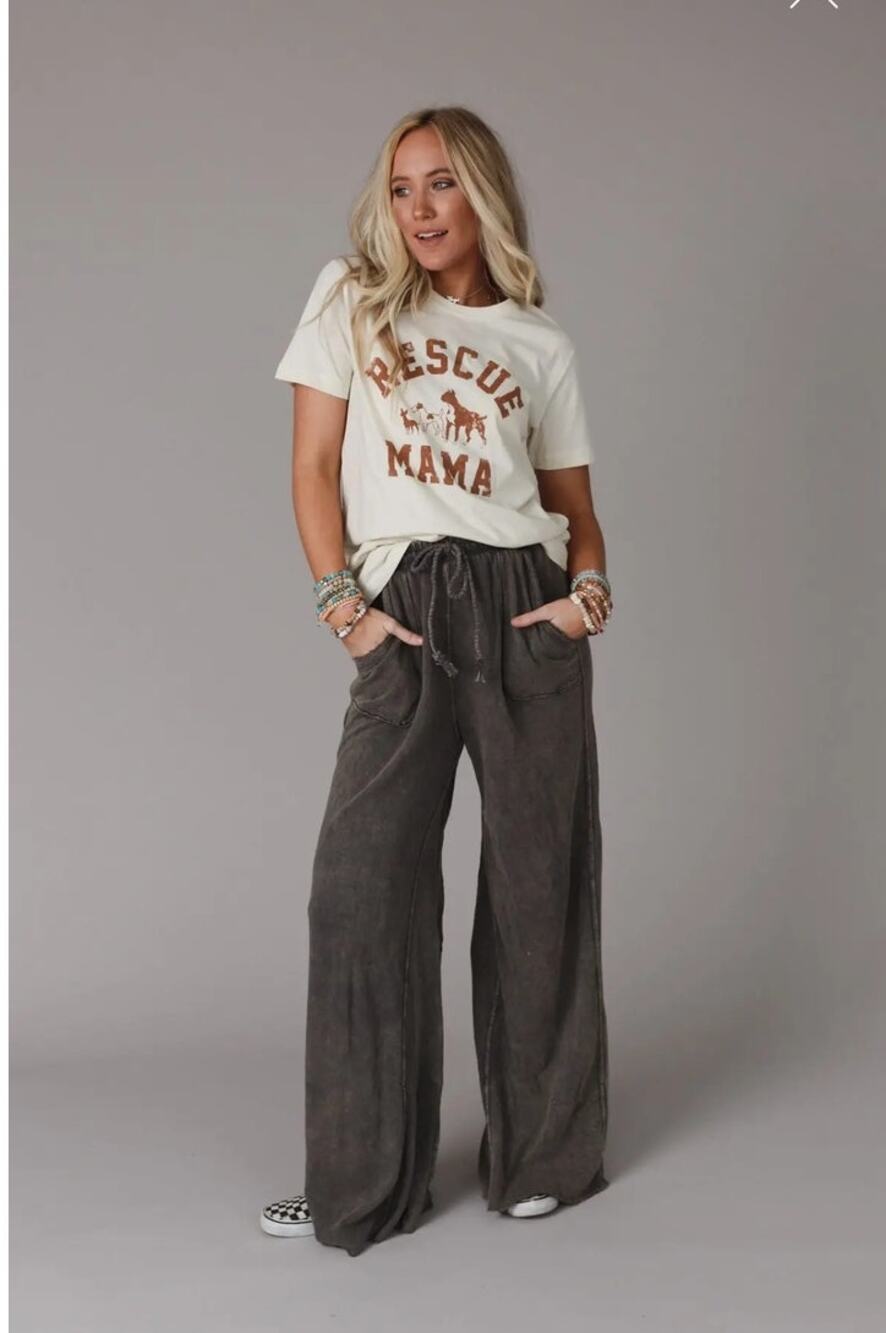 Relaxing Robin Wide Leg Pant - New Charcoal
